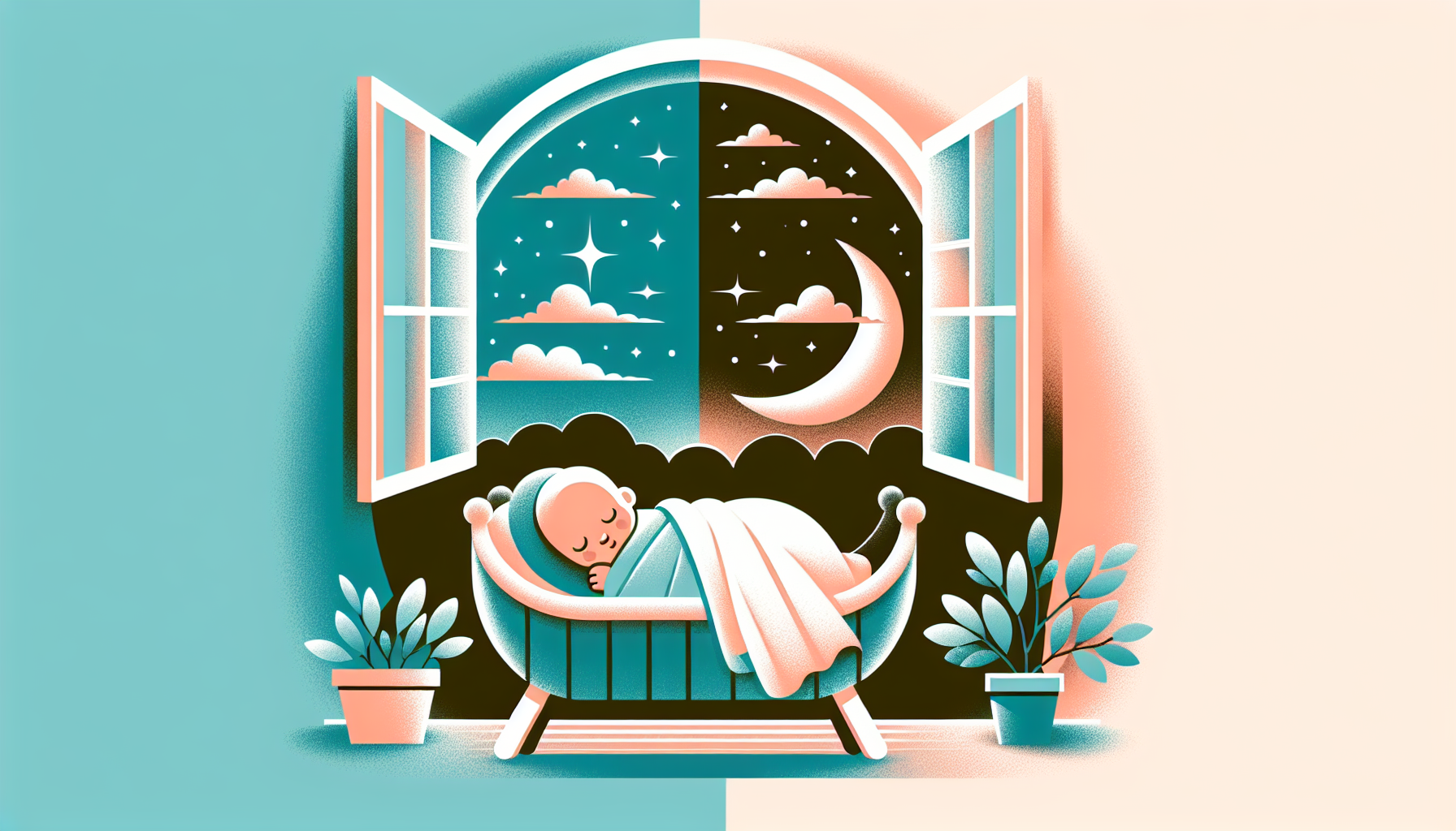 Newborn sleeping peacefully in a bassinet